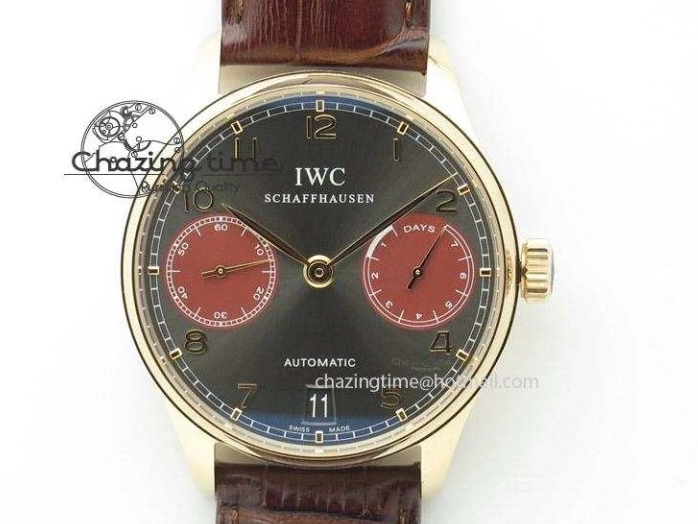 MIROTIME 0731 Compact Portuguese IW545409 RG ZF 1:1 Best Edition White Dial On Brown Leather Strap A 7336